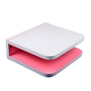 Lovely White and Pink PU Primer Rectangular Shelf