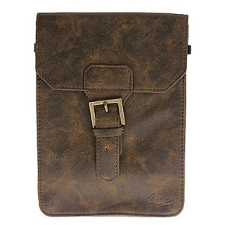 7 Inch Solid Color PU Leather Tablet PC Bag (Brown)
