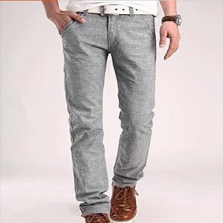 Mens Fashion Casual Long Linen Pants(Without Belt And Acc)