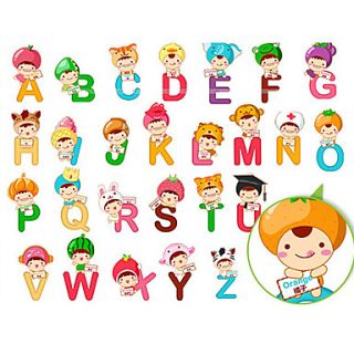 Cartoon Words for Kids Decorative Stickers