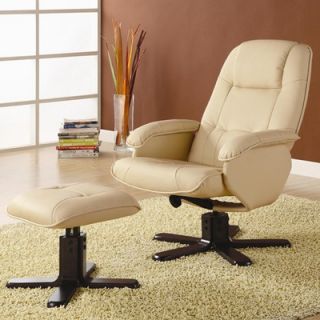 Wildon Home ® Stanton Leisure Vinyl Chair and Ottoman 600141