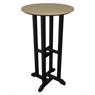 POLYWOOD Recycled Plastic 24 in. Transitional Pub Table   Classic Dual Colors