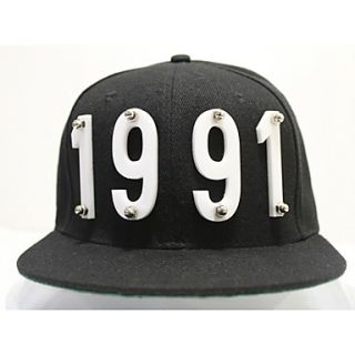 Unisex Crystal Alphabet Rivet Hip hop Hat