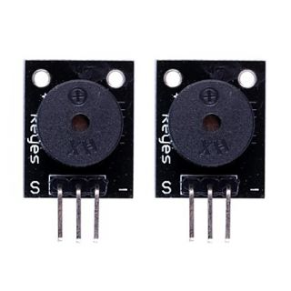 Compatible Arduino Passive Speaker Buzzer Module   Black (2PCS)