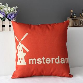 Classic Minimalist Falling in Love with Amsterdam Decorative Pillow Cover