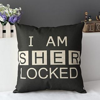 Classic Im Sherlocked Signal Printed Decorative Pillow Cover