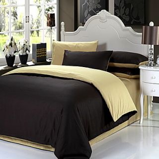 SINUOER Active Mixed Colors Four Piece Bedclothes Chocolate(Screen Color)