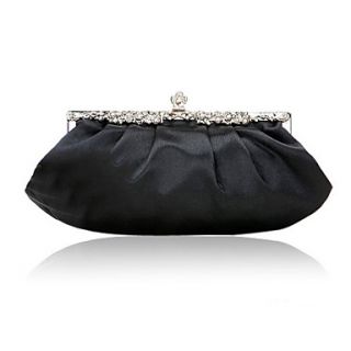 Gorgeous Satin Shell With Rhinestone Evening Handbags/ Clutches More Colors Available
