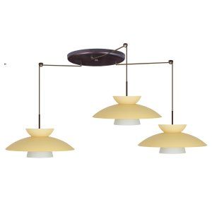 Besa Lighting BEL 3JW 451397 LED BR Trilo Pendant