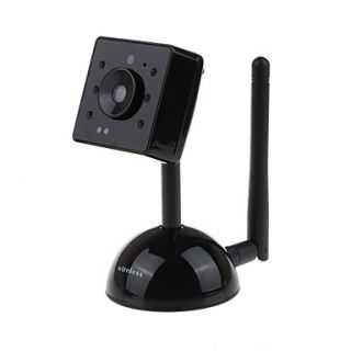DZY C003 2.4G 0.3 MP 1/1.6 CMOS Wireless Camera Monitor,Plug and Play   Black