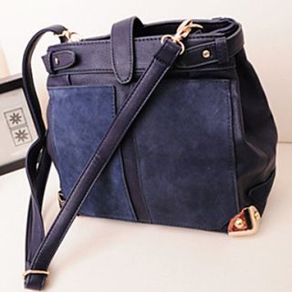 HONGQIU Womens Fascinating Leather Tote Bag(Royal Blue)