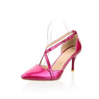 Patent Leather Womens Stiletto Heel Pumps/Heels with Buckle Shoes(More Colors)