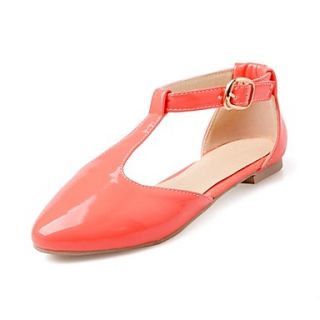 Patent Leather Womens Flat Heel Mary Jane Sandals Shoes(More Colors)