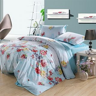 SINUOER Cotton Twill Four Piece Bedclothes Ramble Sicily(Screen Color)