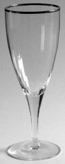 Fostoria Betrothal (Stem 6107 1/2) Tulip Wine   Stem #6107,         Platinum Tri