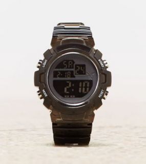 Grey AEO Rubber Digital Watch, Mens One Size