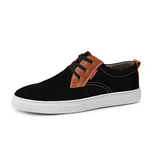 Suede Mens Low Heel Comfort Fashion Sneakers Shoes With Lace Up (More Colors)