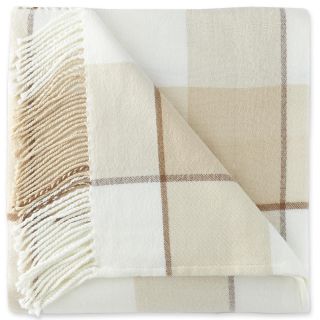 JCP Home Collection  Home Plaid Acrylic Throw, Neutral Buffalo