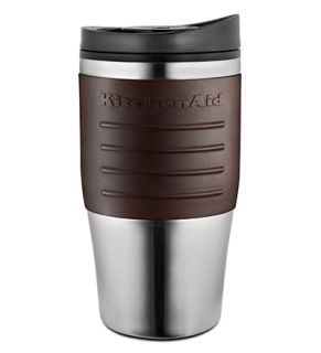 KitchenAid 18 oz Travel Coffee Mug for KCM0402   Plastic Lid, Espresso Grip