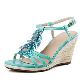 XNG 2014 Bohemian Beaded Decorative Sweet High Heeled Open Toed Sandals Shoes