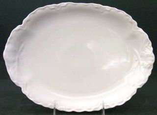 Hutschenreuther Racine (All White) 11 Oval Serving Platter, Fine China Dinnerwa