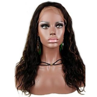 Affordable Full Lace 16 Loose Body Wave 100% Indian Remy Human Hair Lace Wig 5 Colors to Choose