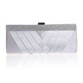 BPRX New WomenS Simple Temperament Diamond Handbag (Silver)
