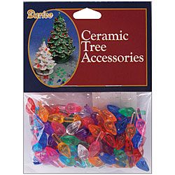 Ceramic Christmas Small Flame Tree Bulbs (pack Of 100)
