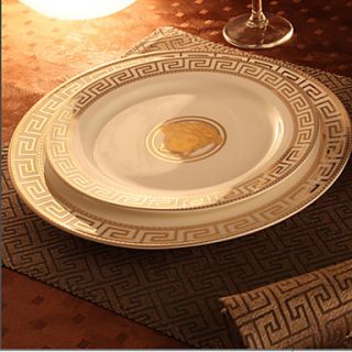 Irish Style Dinner Plates, Set of 4, Porcelain 25.5cm and 21cm Plates
