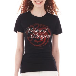 Game of Thrones Graphic Short Sleeve Tee, Black, Womens