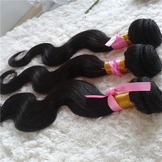 Well constructed Maylaysian Body Wave Weft 100% Virgin Remy Human Hair Extensions 18Inch 3Pcs