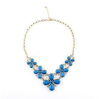 Kayshine Womens Fashion Blue Strands Link Necklace