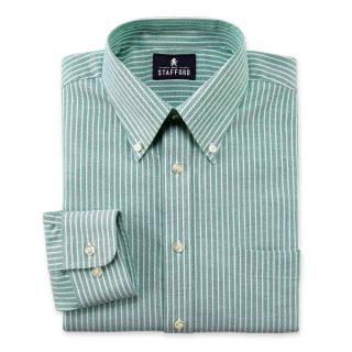 Stafford Oxford Dress Shirt, Green, Mens