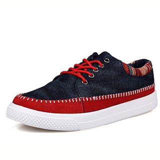 Trend Point Mens Fashion Canvas Suede Shoes(Screen Color)