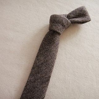 Mens Retro Stripe Wool Tie