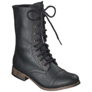 Womens Mossimo Supply Co. Khalea Combat Boots   Black 7.5