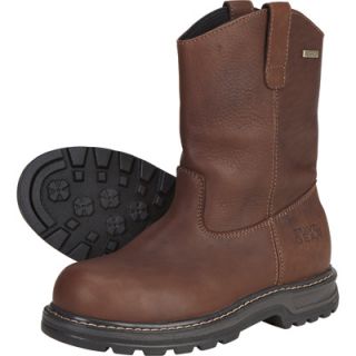 Gravel Gear Waterproof 10in. Steel Toe Wellington Boot   Brown, Size 10 1/2