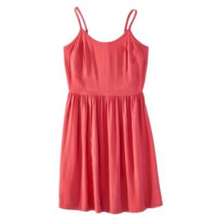 Mossimo Supply Co. Juniors Easy Waist Dress   Bright Coral M(7 9)