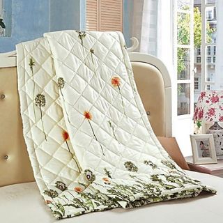 Luolaiya Fly In The Sky Large Imitation Cotton Printing Summer Cool Quilt (Light Green)