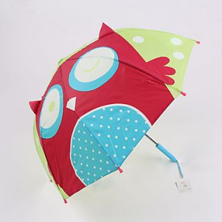 Childrens Cartoon Owl Animal Automatic Umbrella
