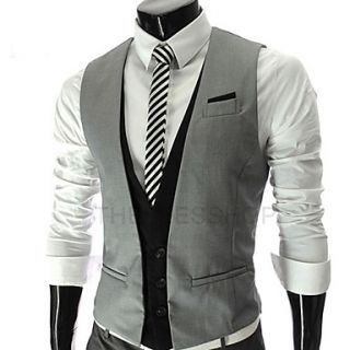 MSUIT MenS Fashion Leisure Vest Z9156