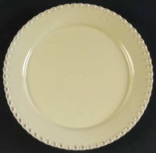 American Atelier Bianca Bead Crema (Cream) Salad Plate, Fine China Dinnerware  