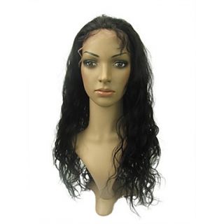 Cheap Lace Front 20 Light Wave 100% Indian Remy Human Hair Lace Wig 5 Colors to Choose