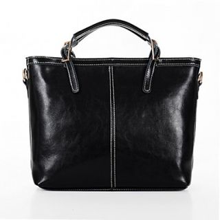 NPSJ Womens Gorgeous Black Leather Ultra Large Capacity Tote 04 17