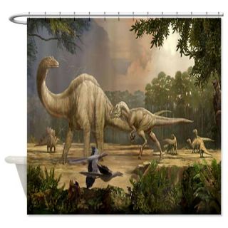  Dinosaurs Shower Curtain  Use code FREECART at Checkout