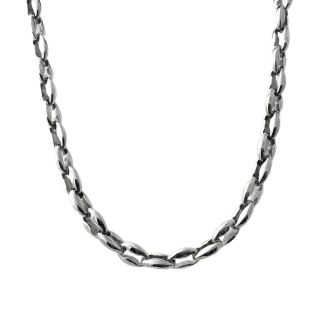 Mens Stainless Steel Necklace, Grey