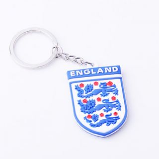 English National Emblem Rubber Key Buckle