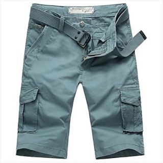 Mens Summer Casual Multi Pocket Cargo Shorts