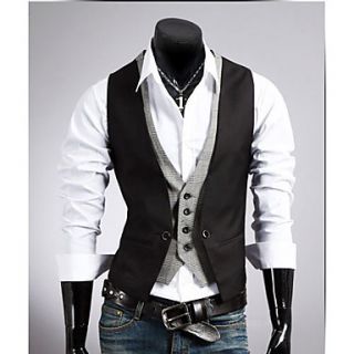 MSUIT Fashion Holiday Two MenS Grid Vest Z9157