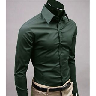 MSUIT Fashion Cultivate OneS Morality MenS Long Sleeve Shirt Z9188